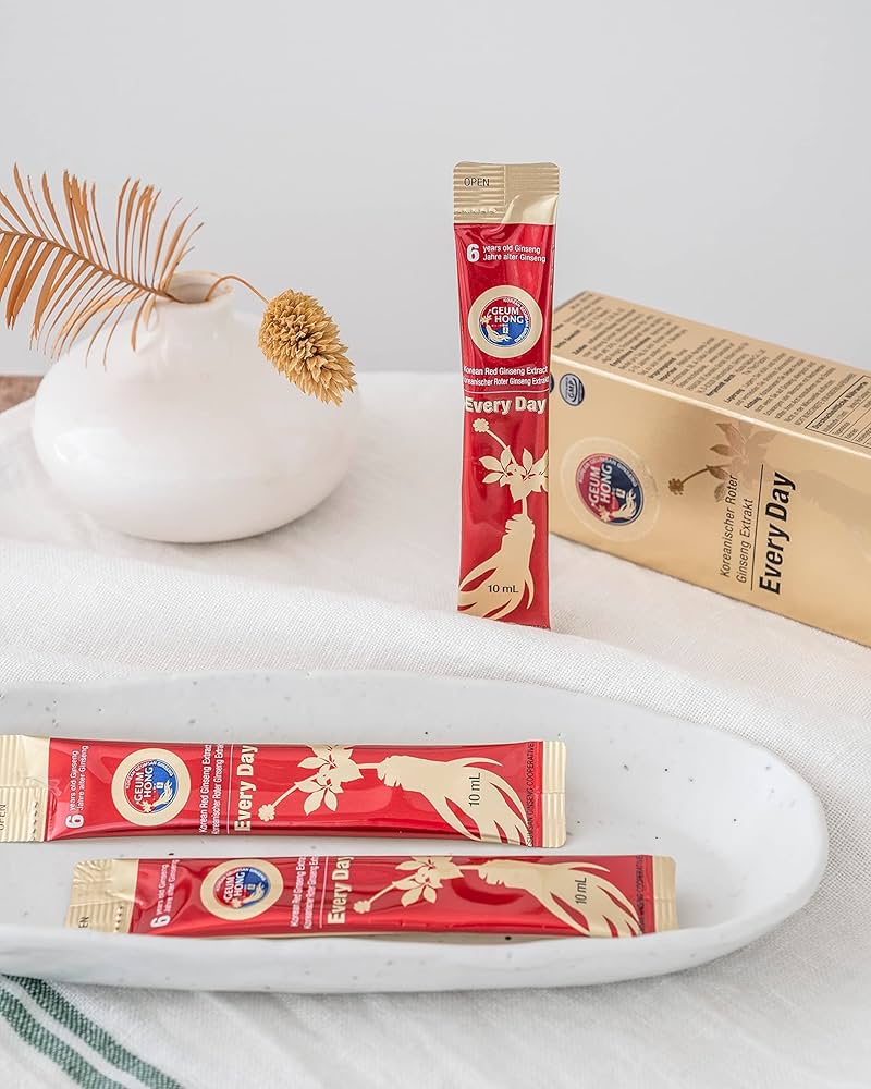 GeumHong Korean Panax Red Ginseng Extract — Everyday Extra Strength (10 ml × 30 Pouches)