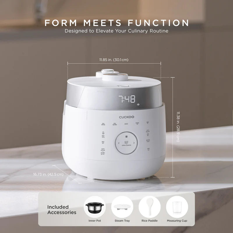 CUCKOO 10-Cup IH Twin Pressure Rice Cooker CRP-LHTR1009F