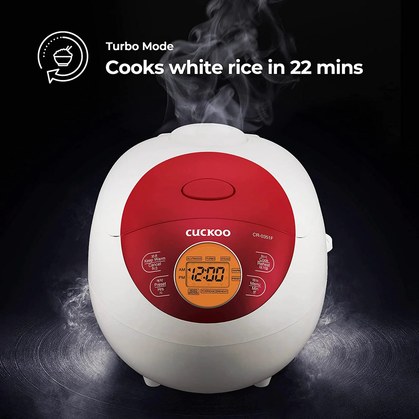 CUCKOO 3-Cup Micom Rice Cooker CR-0351F