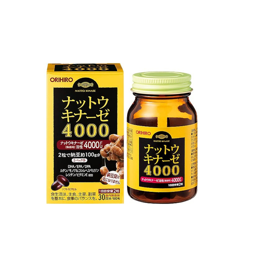 ORIHIRO Nattokinase 4000 60 TABLETS