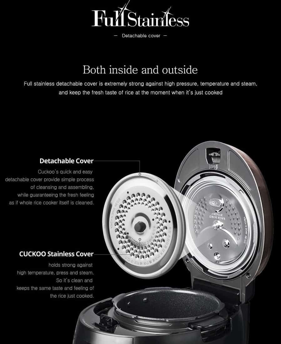 Cuckoo IH Pressure Rice Cooker And Warmer 1.8L CRP-JHT1010F
