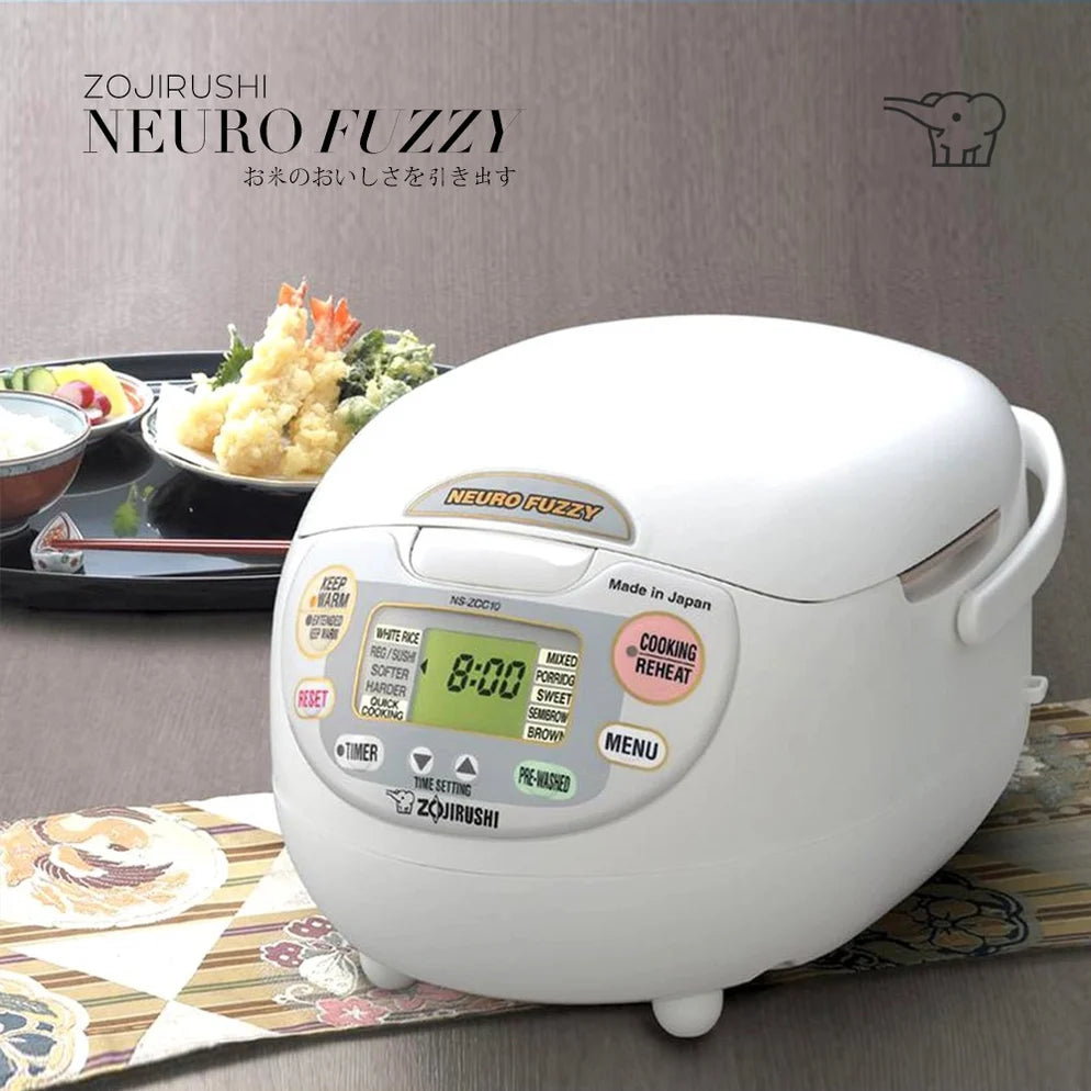 Zojirushi Neuro Fuzzy Rice Cooker & Warmer 5 Cups NS-ZAQ10