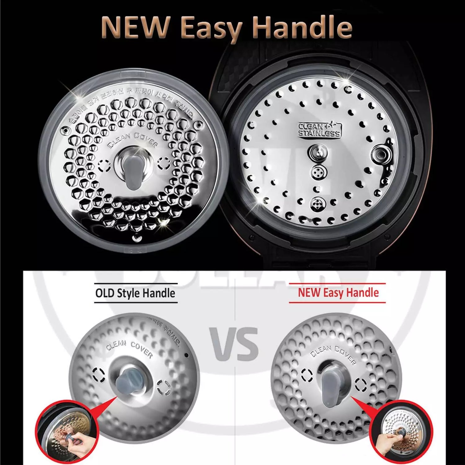 Cuchen Electric Multi Pressure Korean Rice Cooker 10Cup Silver 240V 50Hz
